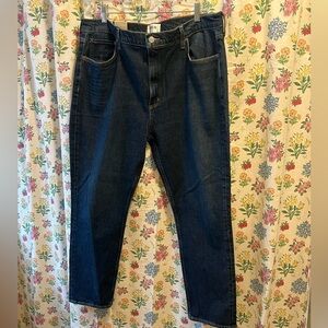 Agolde Dark Blue Straight Jeans